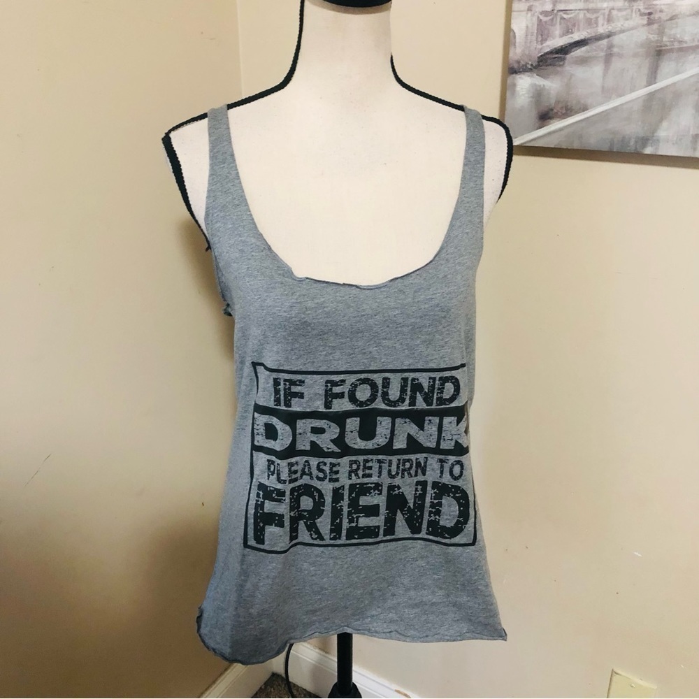 Graphic Tank- If Found Drunk Return to Friend
